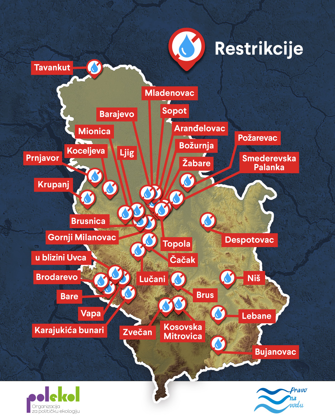 (MAPE) Gde su u Srbiji tokom jula i avgusta zabeležene nestašice vode? 5