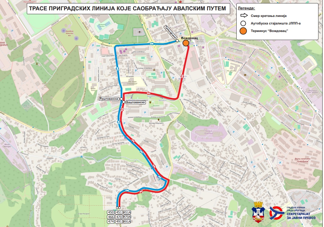 Nova autobuska stanica u Beogradu menja trase 41 prigradske linije (MAPE) 2