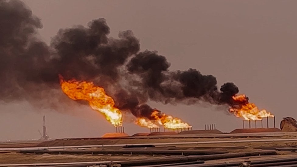 gas flaring at rumaila