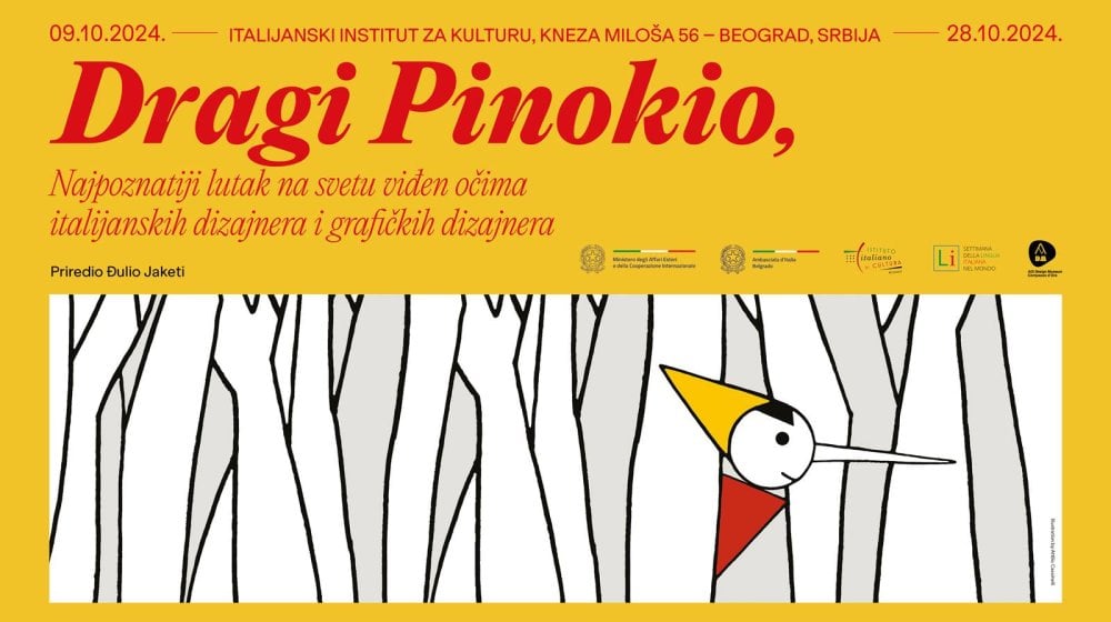 Izložba "Dragi Pinokio: Najpoznatiji lutak na svetu viđen očima italijanskih dizajnera i grafičkih dizajnera" u Italijanskom institutu za kulturu 9