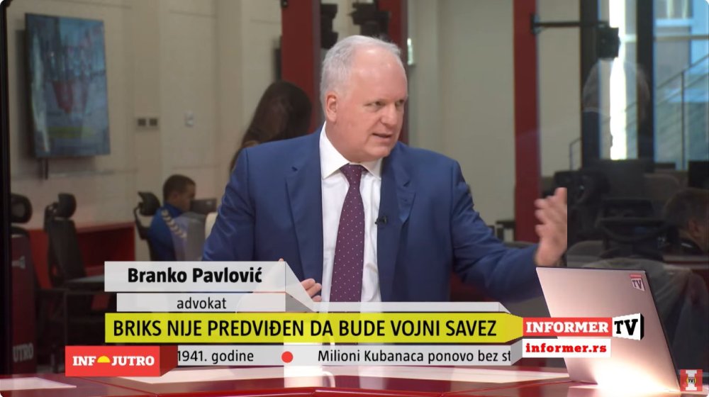 "Ako predsednik ovo čuje...": Pavlović (Mi glas iz naroda) poručio da bi 85 odsto građana bilo oduševljeno Vučićevim odlaskom u BRIKS 1