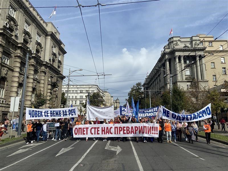 protest prosvetnih radnika