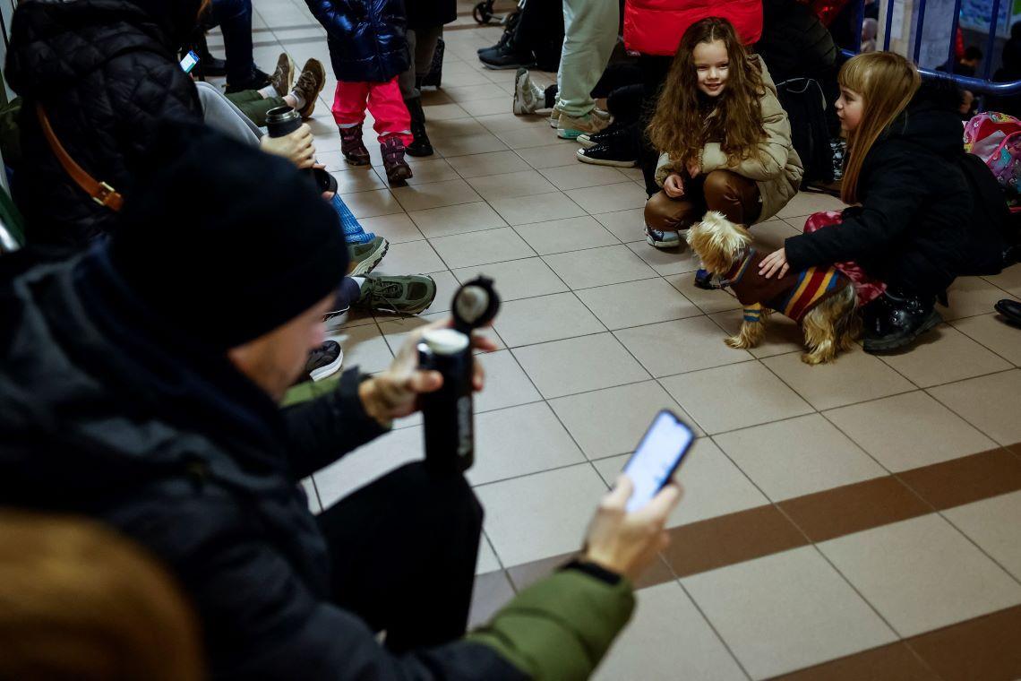 Stanovnici Kijeva sklonili su se u metro tokom napada