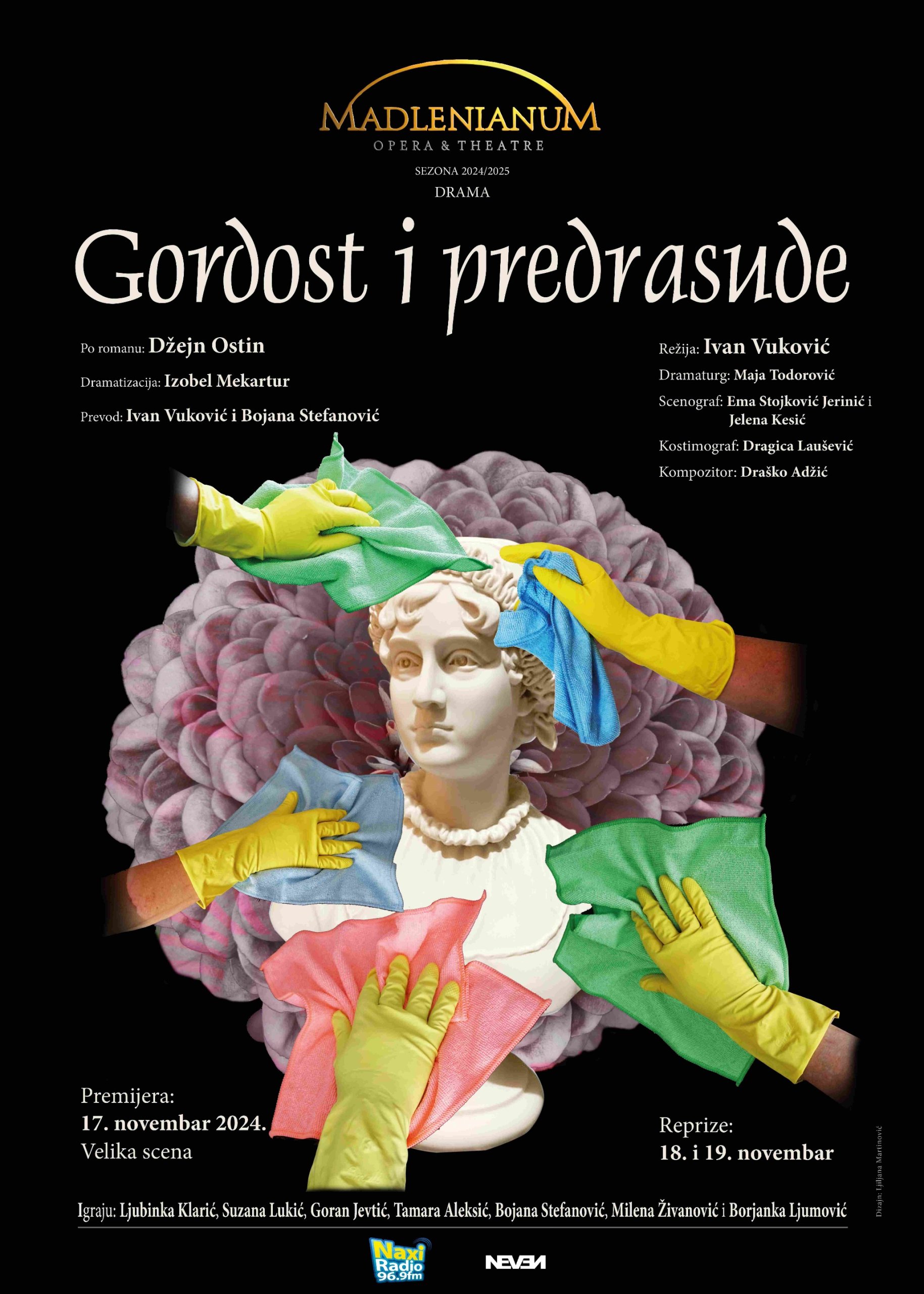 Premijera pozorišne dramatizacije čuvenog romana Džejn Ostin „Gordost i predrasude“ uskoro u Madlenianumu 2