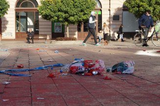 Jutro posle demoliranja Gradske kuće: Kako izgleda Novi Sad nakon burne noći (FOTO) 12