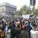 06, December, 2024, Belgrade - At 11.52, a blockade was held by students of the Faculty of Mechanical Engineering at Vuk Monument.. Photo: F. S./ATAImages 06, decembar, 2024, Beograd - U 11.52 odrzana je blokada od strane studenata Masinskog fakulteta kod Vukovog spomenika. Photo: F. S./ATAImages