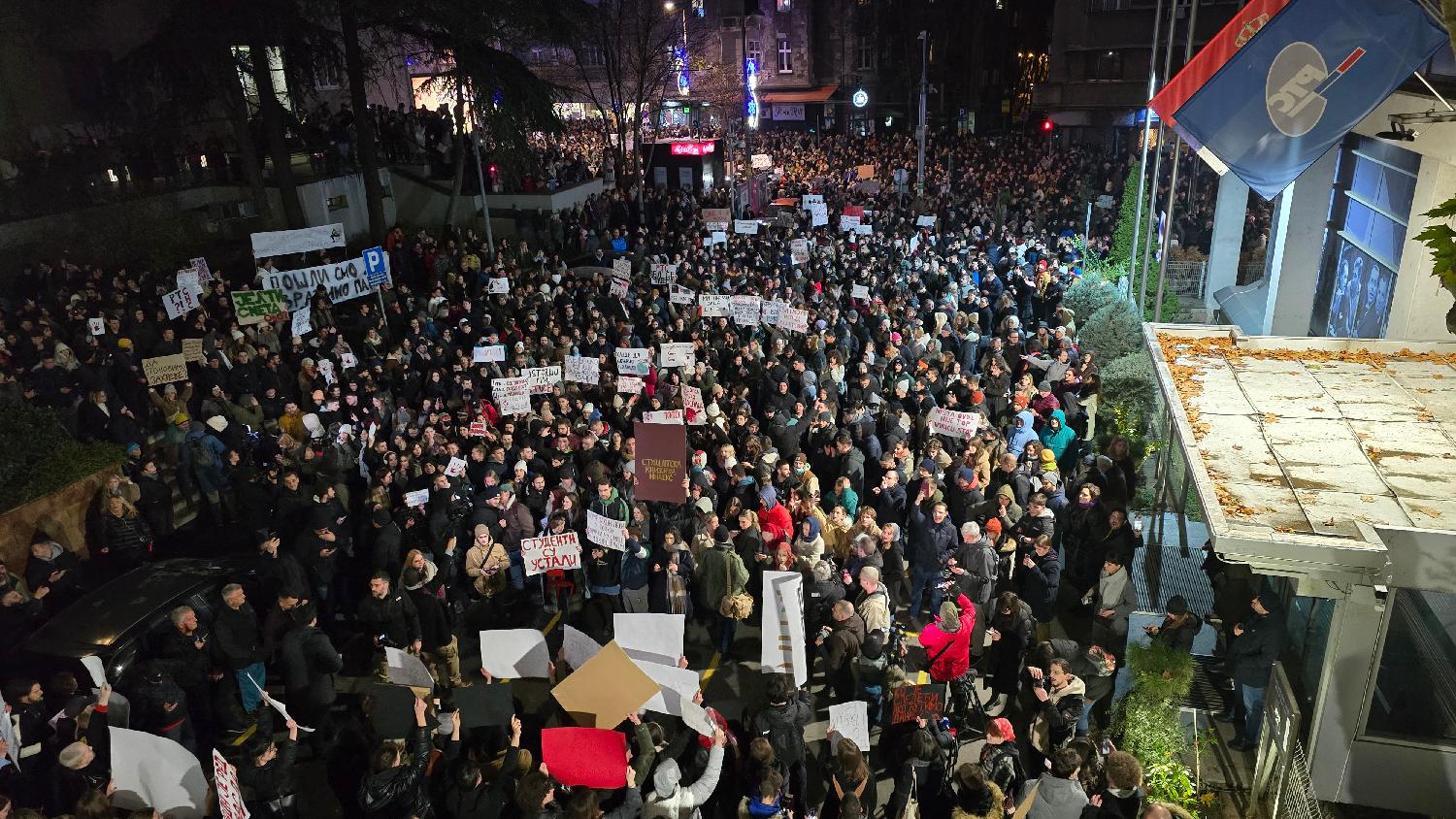 Kako je izgledao protest studenata ispred RTS-a u fotografijama 18