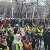 Demonstracije studenata u Novom Sadu: Protestna šetnja pa blokada raskrsnice kod Promenade (FOTO) 8