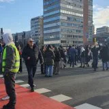 Demonstracije studenata u Novom Sadu: Blokirana raskrsnica kod Promenade (FOTO) 6