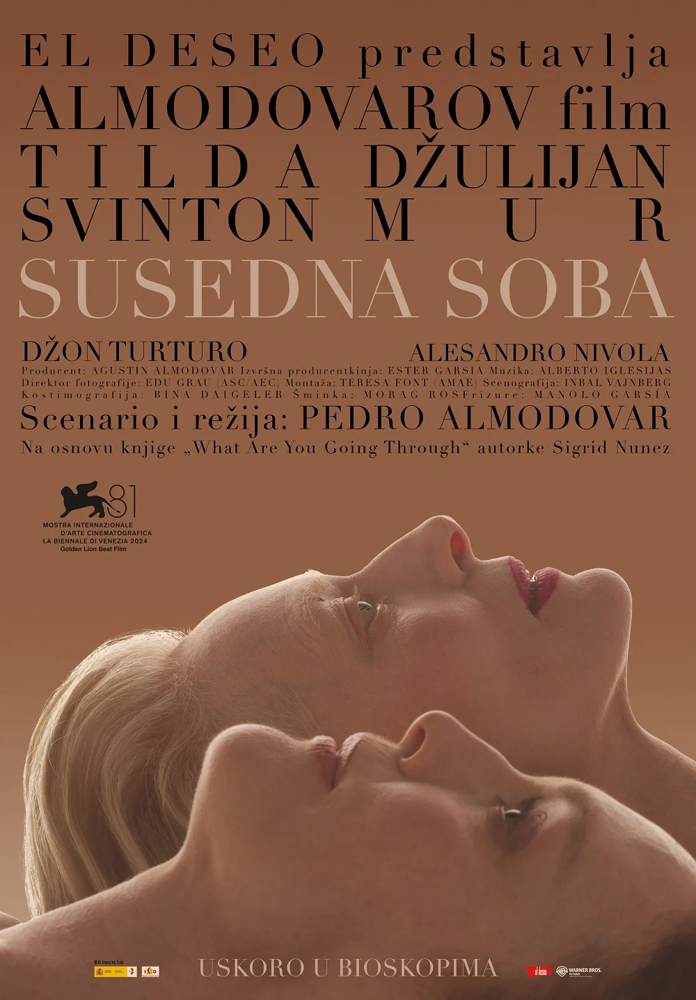 Film „Susedna soba“ Pedra Almodovara od 5.12. u biokopima 2