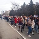 (VIDEO) "Vi ste korov pravne države": Studenti, đaci i građani blokirali centar Niša, prosvetari obustavili rad 8