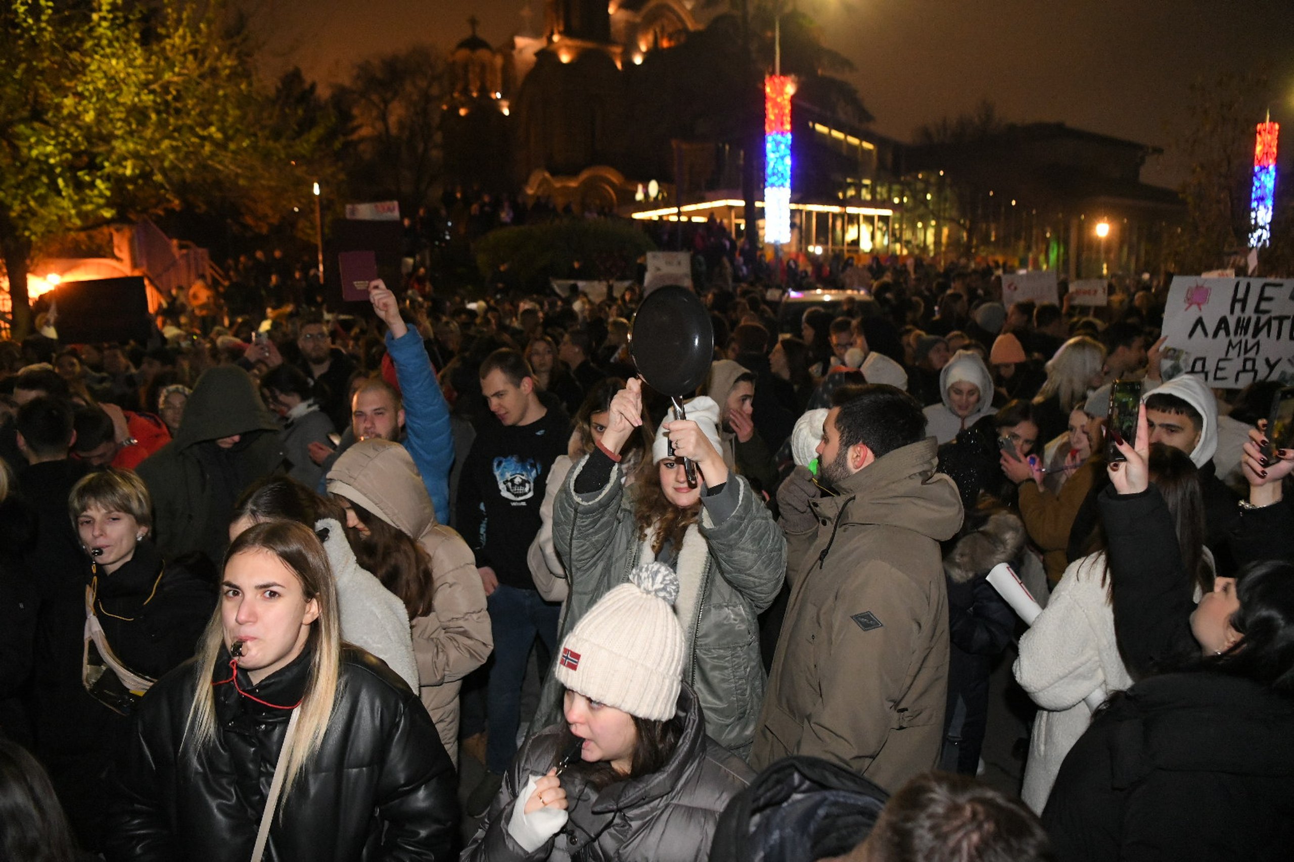 Kako je izgledao protest studenata ispred RTS-a u fotografijama 4