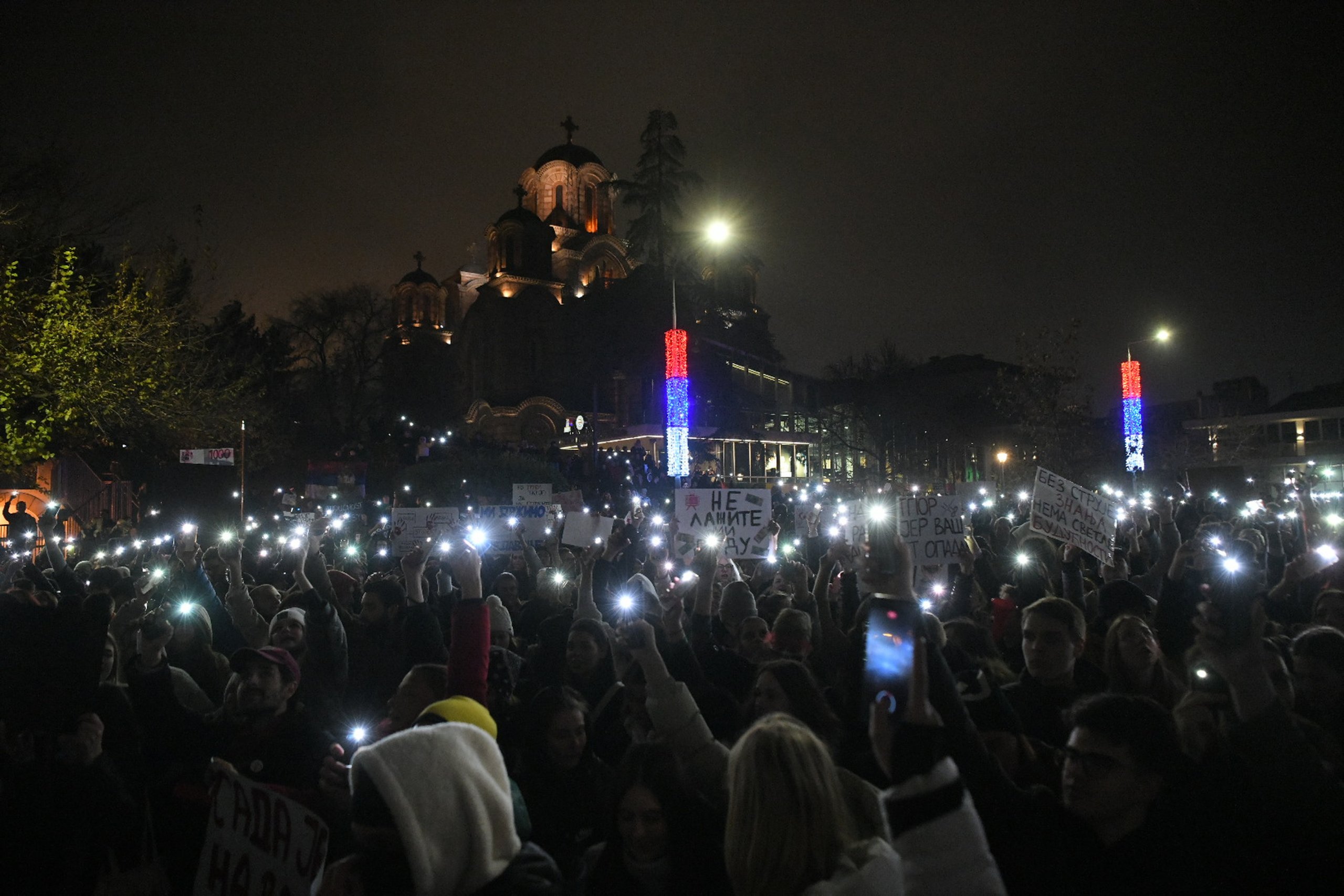 Kako je izgledao protest studenata ispred RTS-a u fotografijama 2