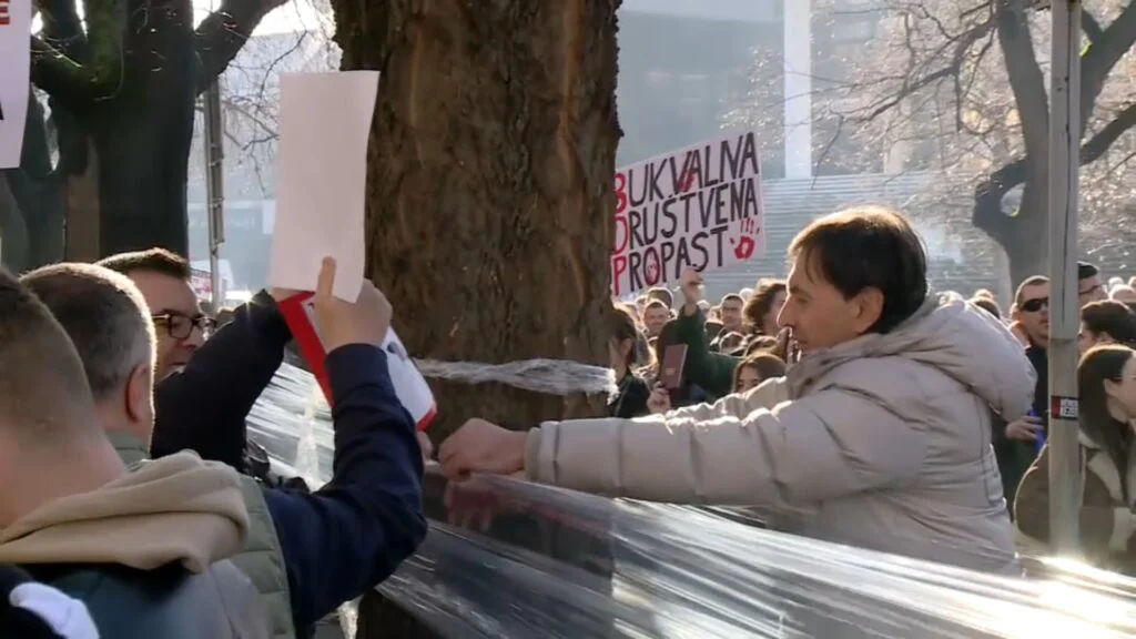 "Hej, Zago, Zago da je sreće...": Studenti ispred suda u Novom Sadu najavili odlazak u BIA (FOTO; VIDEO) 4