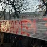 "Hej, Zago, Zago da je sreće...": Studenti protestovali ispred suda u Novom Sadu, najavili odlazak u BIA (FOTO; VIDEO) 4