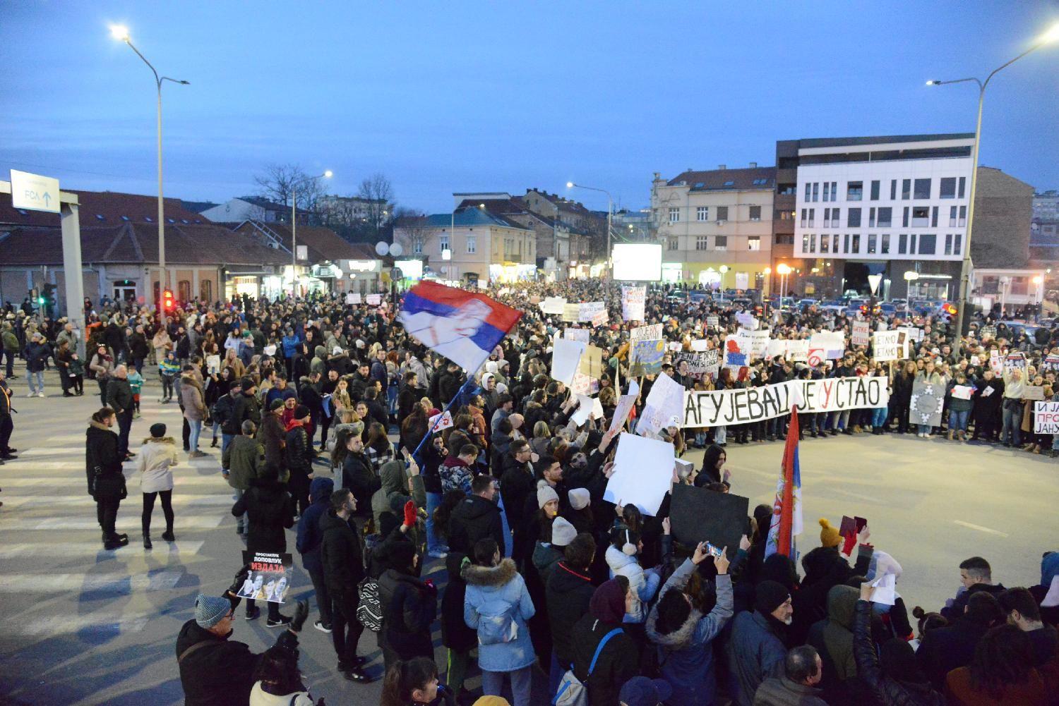 protest u kragujevcu