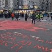 Završen protest novosadskih studenata: Ostavili pisma za BIA i ofarbali Bulevar oslobođenja (FOTO, VIDEO) 11