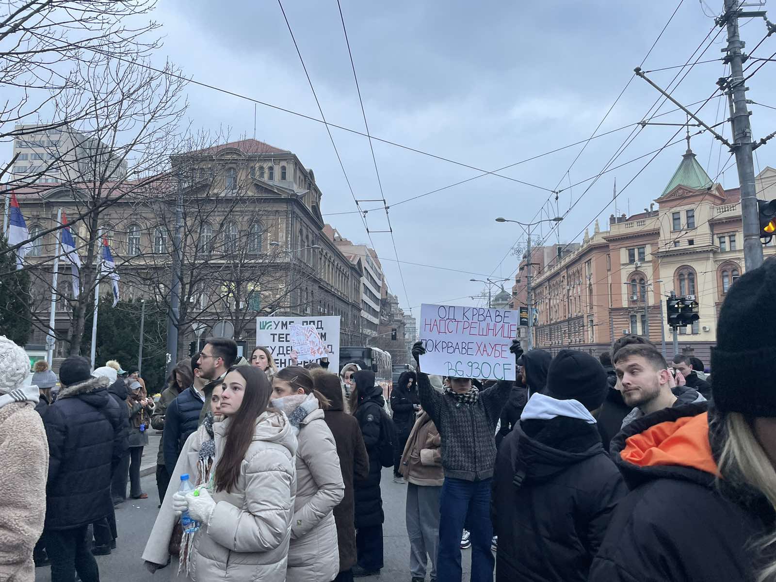 Završen veliki protest studenata "Sudite po zakonu!" zbog gaženja studentkinje ispred Tužilaštva u Beogradu(VIDEO/FOTO) 21