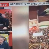 Niška televizija Zona plus na dan generalnog štrajka direktno prenosila program Televizije Informer 5