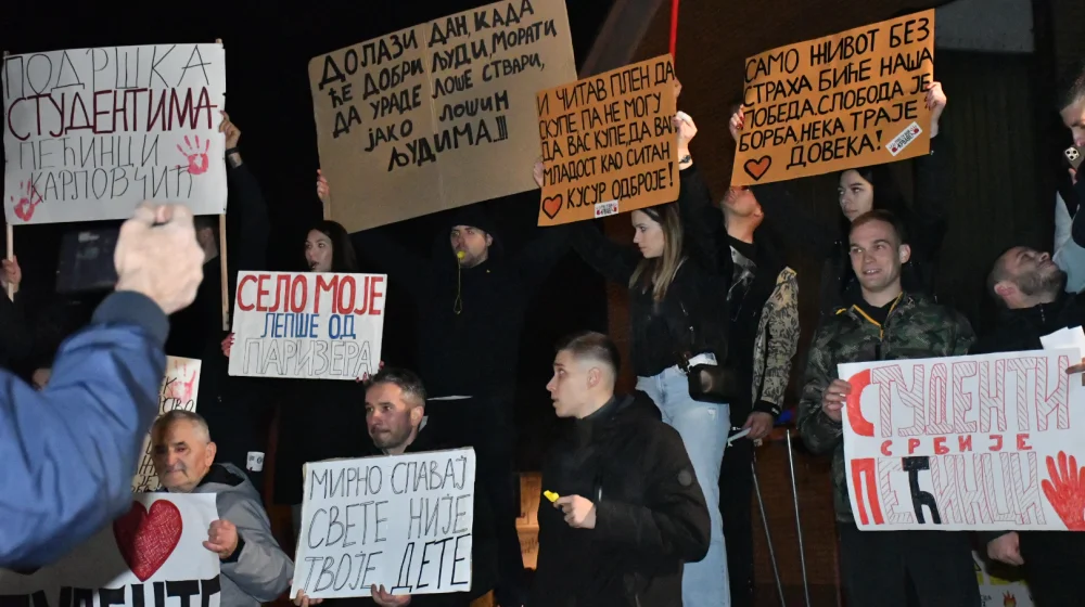 Arhiv javnih skupova objavio koliko je ljudi bilo na protestu u Pećincima 1