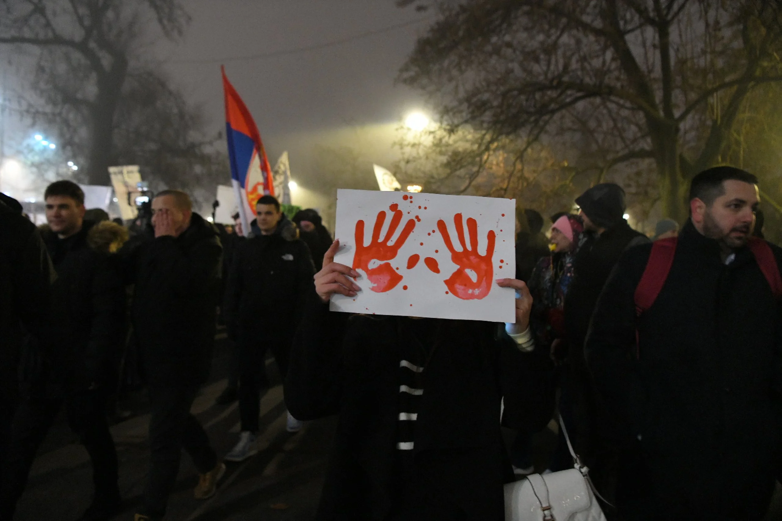 Kako je izgledao novogodišnji beogradski studentski protest snimljen dronom i u fotografijama 3