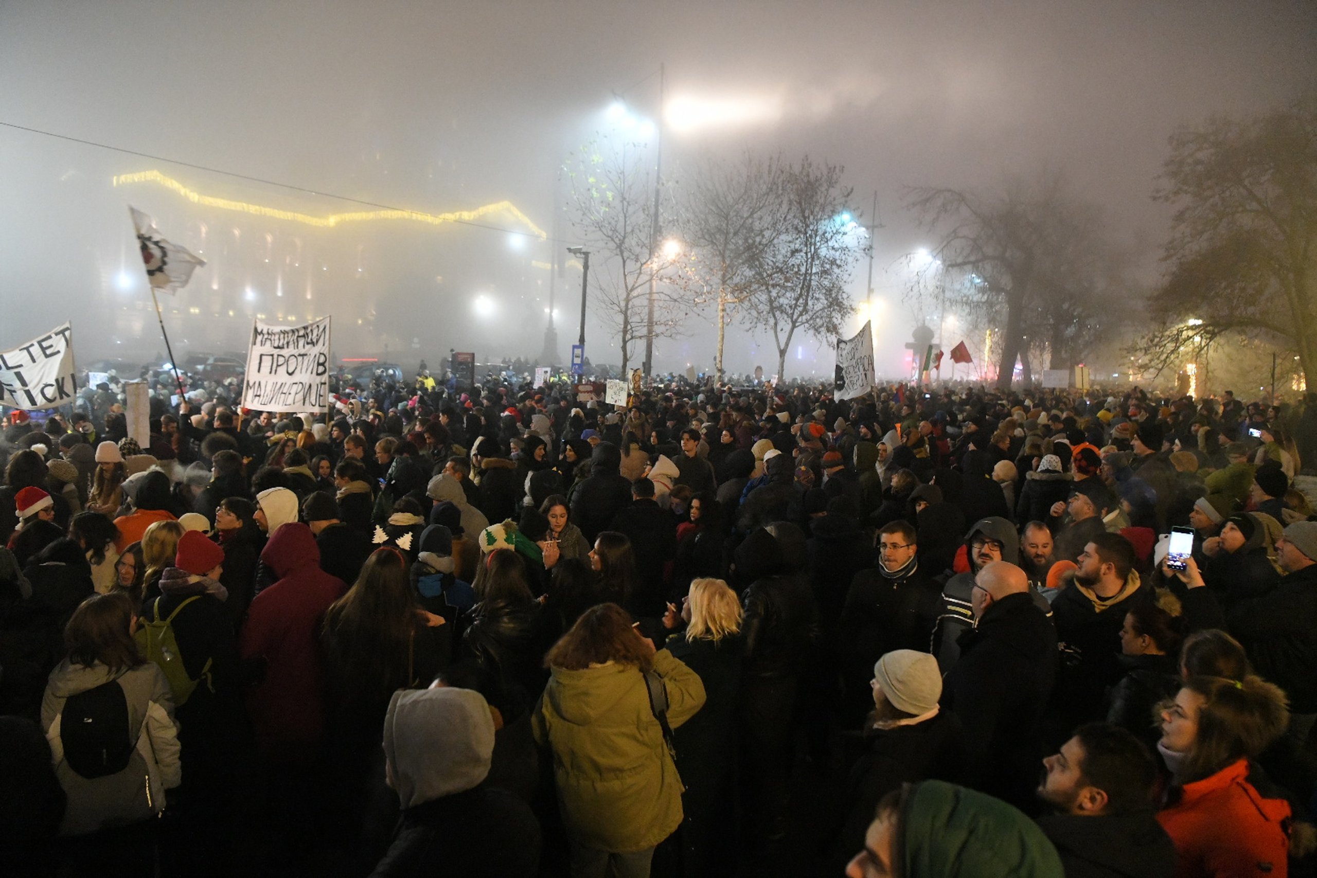 Kako je izgledao novogodišnji beogradski studentski protest snimljen dronom i u fotografijama 10