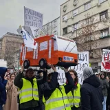 Završen protest radnika GSP-a i studenata, predati zahtevi gradskoj upravi (FOTO; VIDEO) 5