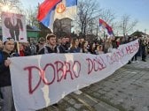 "Dobro došli oslobodioci Merošine": Studenti u blokadi, njihovi profesori i građani pešačili od Niša 3